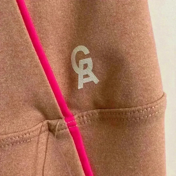 Good American The Electric Feel Crop Legging Heathered Pink Women Size 3… - Picture 7 of 8